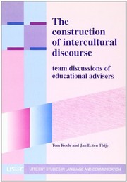 Front cover of The construction of intercultural discourse by Tom Koole
