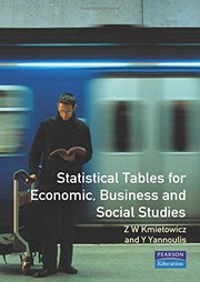 Front cover of Statistical tables for economic, business and social studies by Z. W. Kmietowicz