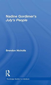 Front cover of Nadine Gordimer's July's People by Brendo Nicholls