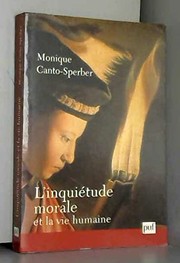 Cover of L' inquiétude morale et la vie humaine by Monique Canto-Sperber
