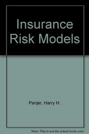 Cover of Insurance risk models by Harry H. Panjer