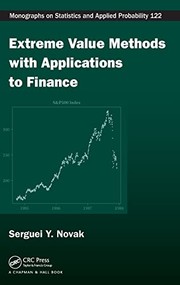 Front cover of Extreme value methods with applications to finance by Serguei Y. Novak