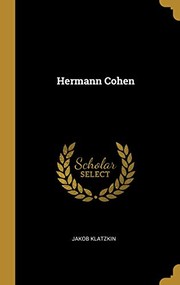 Front cover of Hermann Cohen by Jakob Klatzkin