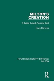 Cover of Milton's Creation by Harry Blamires