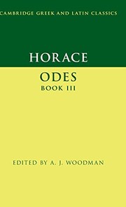 Cover of Horace by A. J. Woodman