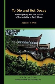 Front cover of To die and not decay by Matthew V. Wells