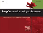 Cover of Rating Observation Scale for Inspiring Environments by Jessica DeViney