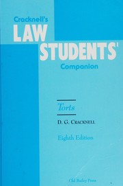 Cover of Torts by D. G. Cracknell