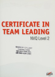Front cover of Certificate in Team Leading, NVQ Level 2 by Alan Parker