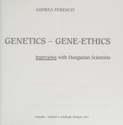 Front cover of Genetics - Gene Ethics by Andrea Ferenczi