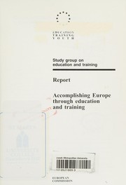 Front cover of Accomplishing Europe through education and training by European Commission