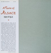 Cover of A taste of Alsace by Sue Style