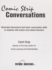 Cover of Comic strip conversations by Carol Gray
