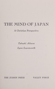 Front cover of The mind of Japan by Takaaki Aikawa