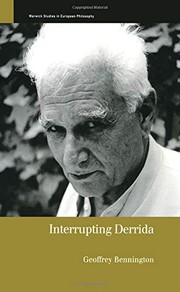 Cover of Interrupting Derrida by Geoffrey Bennington