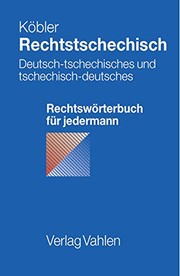 Cover of Rechtstschechisch by Gerhard Köbler
