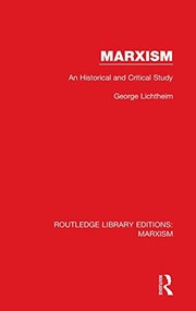 Cover of Marxism by George Lichtheim