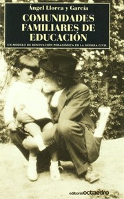 Front cover of Comunidades familiares de educación by Ángel Llorca y García