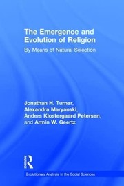 Cover of Emergence and Evolution of Religion by Jonathan H. Turner