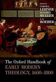 Cover of Oxford Handbook of Early Modern Theology, 1600-1800 by Ulrich L. Lehner