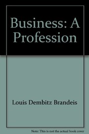 Front cover of Business by Louis Dembitz Brandeis
