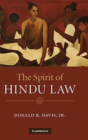 Front cover of The spirit of Hindu law by Donald R. Davis