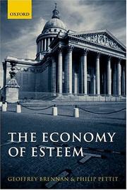 Cover of ECONOMY OF ESTEEM by GEOFFREY BRENNAN