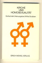 Front cover of Kirche und Homosexualität by J. B. F. Gottschalk