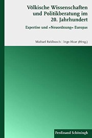 Front cover of Völkische Wissenschaften und Politikberatung im 20. Jahrhundert by Michael Fahlbusch