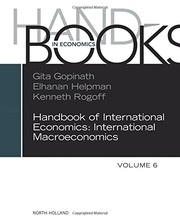 Cover of Handbook of International Economics by Elhanan Helpman