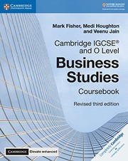 Front cover of Cambridge IGCSE® and O Level Business Studies Revised Coursebook with Cambridge Elevate Enhanced Edition (2 Years) by Mark Fisher