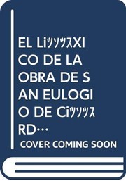 Front cover of Léxico de la obra de San Eulogio by Pedro P. Herrera Roldán