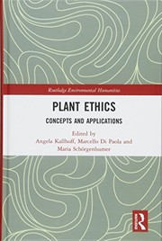 Cover of Plant Ethics by Angela Kallhoff