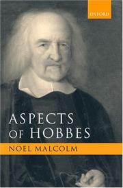 Front cover of Aspects of Hobbes by Noel Malcolm