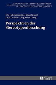 Front cover of Perspektiven der Stereotypenforschung by Erla Hallsteinsdóttir