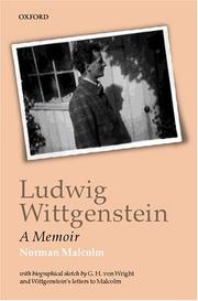 Cover of Ludwig Wittgenstein by Norman Malcolm