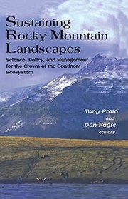 Front cover of Sustaining Rocky Mountain landscapes by Tony Prato