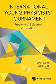 Front cover of International Young Physicists' Tournament by Sihui Wang