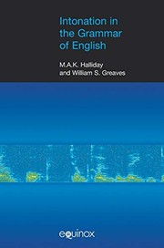Front cover of Intonation in the grammar of English by Michael Halliday