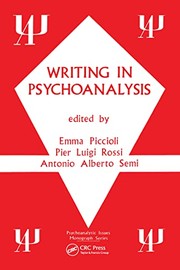 Cover of Writing in psychoanalysis by Emma Piccioli