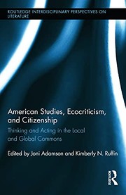 Front cover of American Studies, Ecocriticism, and Citizenship by Joni Adamson