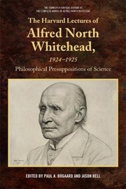 Front cover of Harvard Lectures of Alfred North Whitehead, 1924-1925 by Paul Bogaard