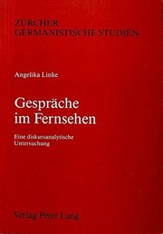 Front cover of Gespräche im Fernsehen by Angelika Linke