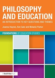 Front cover of Philosophy and Education by Joanna Haynes