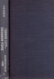Front cover of Common Faith-Uncommon People by Meir Ben-Horin