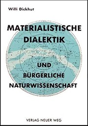 Front cover of Materialistische Dialektik und bürgerliche Naturwissenschaft by Willi Dickhut