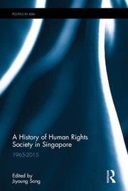 Front cover of History of Human Rights Society in Singapore by Jiyoung Song