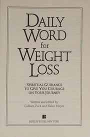 Front cover of Daily word for weight loss by Colleen Zuck