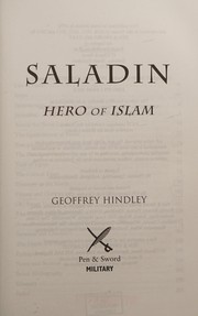 Cover of Saladin by Geoffrey Hindley