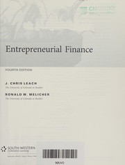 Cover of Finance for Entrepreneurs by Ronald W. Melicher